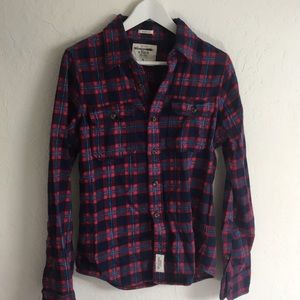 Abercrombie - Red/Blue Plaid shirt